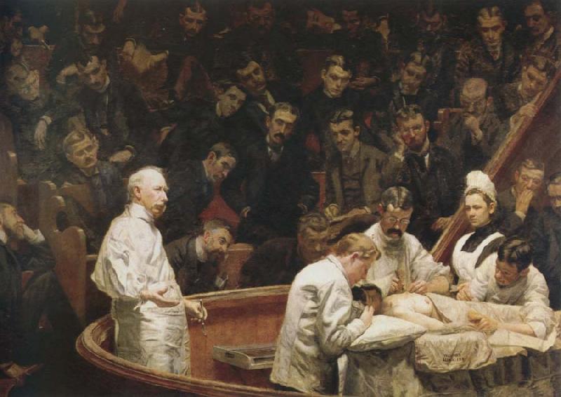 Thomas Eakins the agnew clinic Sweden oil painting art